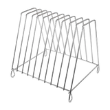 chopping board rack 10 slot large chrome plated