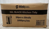 Kitchen tidy bags white 36 litre