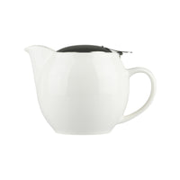Classicware SSteel Teapot with Strainers 450ml White 400.117A