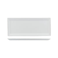 White Classicware Narrow Rim Rectangular Plates 245x170x10mm