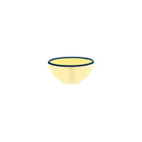 Vintage Yellow / Blue Rim Round Bowl 125x65mm / 430ml melamine 