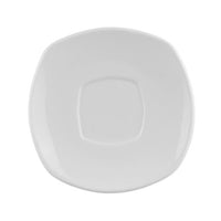 White L.F Small Square Saucer 130mm