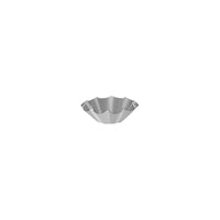 Tin Plated Brioche Mould 10 Ribs Fixed Base 90x32mm 64206 Guery France Baking