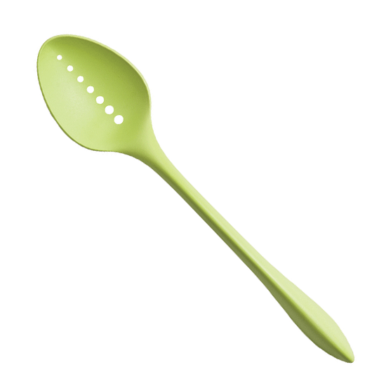 Serving Spoon Perforated Lime green