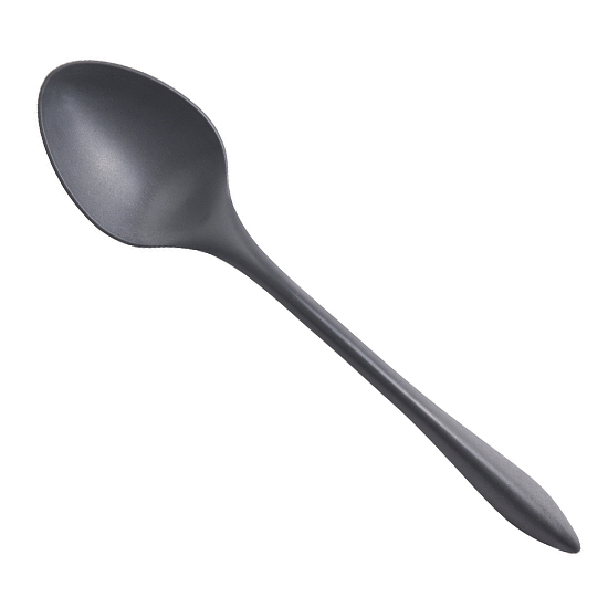 Serving Spoon Plain Grey