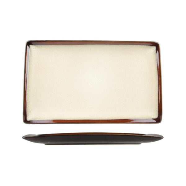 Uniq CreamBrown Rectangular Platters 340x190mm