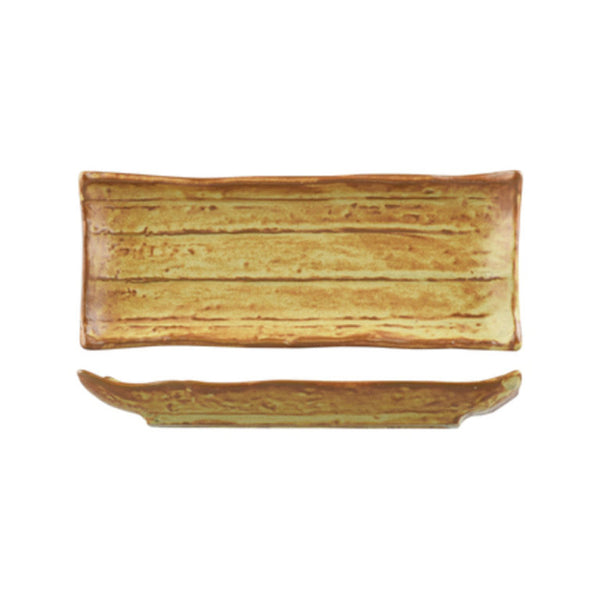 Uniq Brown Striped Rectangular Platters 215x85mm