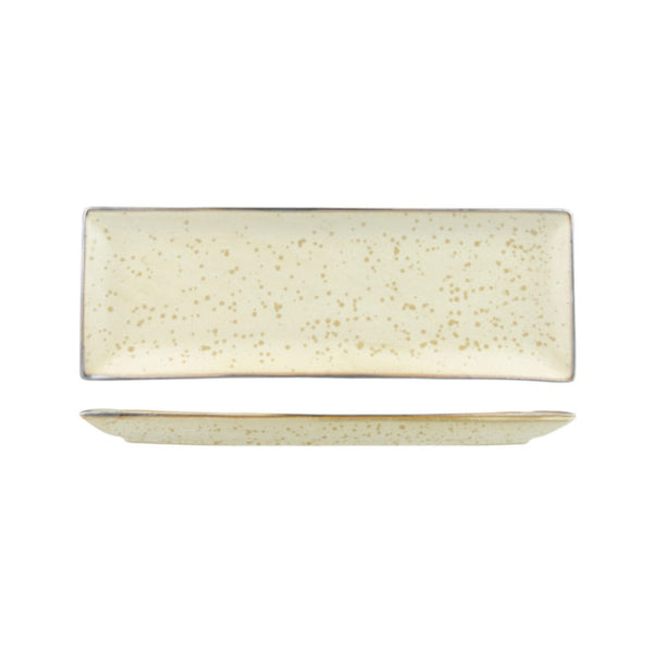 Uniq Speckled Rectangular Platter – Beige 