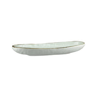 Uniq Light Grey Elongated Oval Bowls  370x175x45mm/1250ml 6682