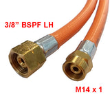 6mm PVC Gas Hose M14X1 X 3/8″ BSP LH 2m Model No: 6HSB2000
