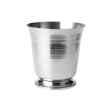 footed  wine ice bucket chrome silver 