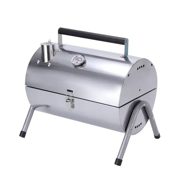 Charcoal BBQ & Grill Plate Stainless Steel Polished Portable 74040