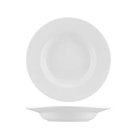 White L.F Wide Rim Pasta Bowls 295x50mm. 810