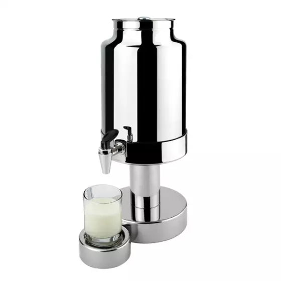 milk dispenser 6 litre retro style stainless steel
