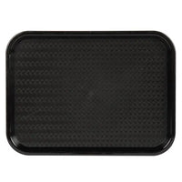 Plastic Fast Food Tray Black 40x30mm
