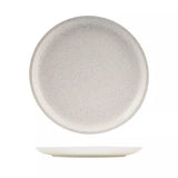 Round Dinner Plate 28cm Luzerne Dune Shell Neutral White Handcrafted