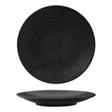 Luzerne Zen Black Swirl Round Coupe Plate 20.5cm