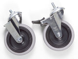 castor wheels for shelving stainless steel with brakes 