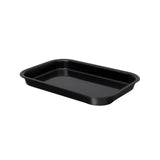 Black rectangular serving tray healthcare