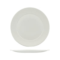 Dinner Plate White Wide Rim 32.5cm Long Fine 9907 Mornington