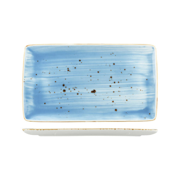 Rustic Blue Rectangular Platters 340x195mm