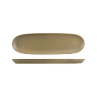 Satin Brown Natural Satin Baguette Platters 340x100mm
