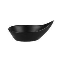 Satin Black Natural Satin Leaf Dishes – Large 175x140x45mm