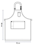 Alex Grey Chef Bib Apron 70 x 86cm AC-ALEXCHEFBIB02