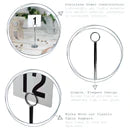 Table Number Menu Holder Stand Chrome 38cm Stainless Steel Ring Clip 3 ...