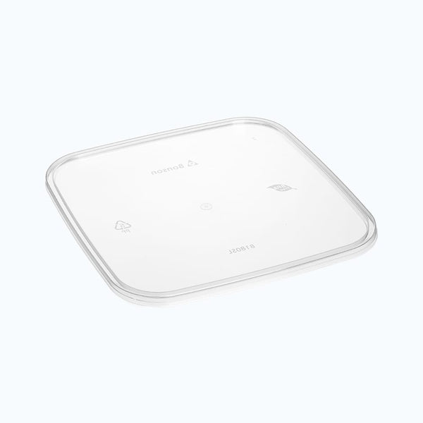 BonWare™ PP clear Flat Lids for Square Storage Containers