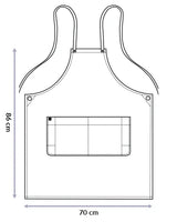Professional Bib Apron Black 70 x 86cm PROA15