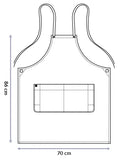 Professional Bib Apron Black 70 x 86cm PROA15