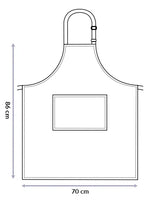 Professional Multi Purpose Bib Apron With Pocket Navy 70 x 86cm PROA20P