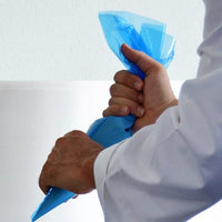 Blue Disposable Pastry  Piping Bag Biodegradable & Recyclable Pack 100 Bags 26x51cm