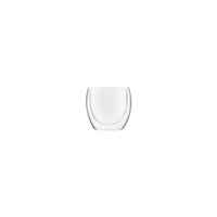 Infusion Double Wall Coffee Cup Glass 80ml 2pc Set Brew D 67mm H 64