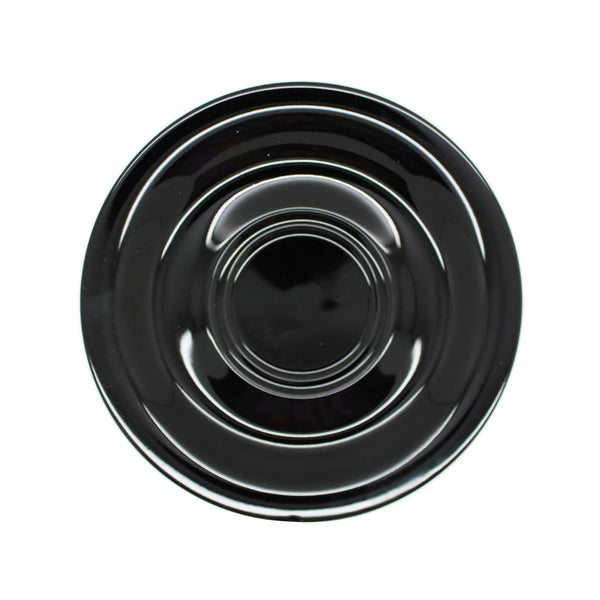 Black Bowl Cappuccino Jumbo Saucer Set of 6 Saucers SAUCER-JUMBOBK