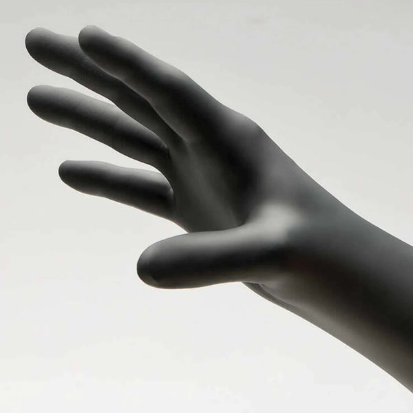 Black Vinyl Gloves Large Pack 100 Latex Free Non Sterile
