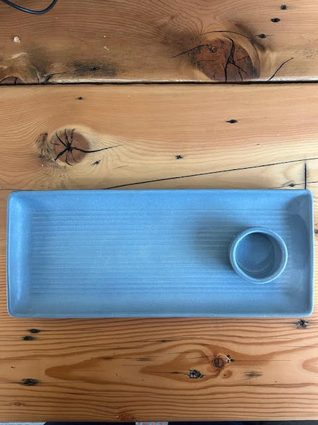 Share Platter Plate & Ramekin Set Denim Blue Zuma 90681 & 90615