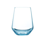 Tumbler Glass Allegra Aqua Water & Spirit Tumbler 425ml Blue