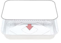 Foil Container Lids 7223/ PC223L/360 PE Board 22.5cm x 22.5cm Pack 200 White/Silver