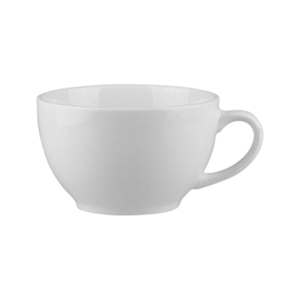 250ml Cappuccino white  cup with handle 