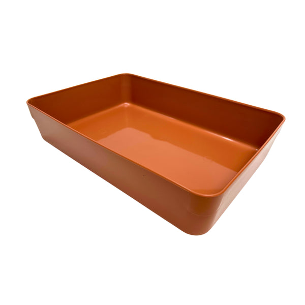 1 x Terracotta Durable Deli Dish Rimless  350mm*240mm* 75mm D14-10PP-TER  XL