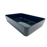 1 x Black Durable Deli Dish Rimless  350mm*240mm* 75mm D14-10PP-BLK  XL