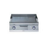 700XP Electric Griddle Plate with Smooth/Ribbed Brushed Chrome Plate 800mm