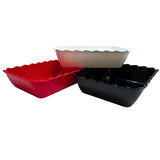 Melamine Red XL Rectangle Dish Scallop Bowl 332mm x 264mm x 84mm FDSB2PP-RED