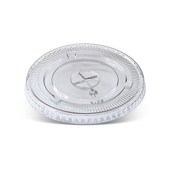 Clear disposable  recyclable plastic lid x slot 98ml round