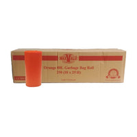 orange garbage bags 80 litre roll heavy duty