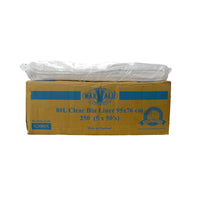 Garbage Bag CLEAR 80 Litre Rolls  95x 76cm (Box 250 Bags) 17 UM GS80N