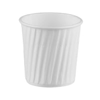 Ripple Wrap Cup – White 118ML/4oz 