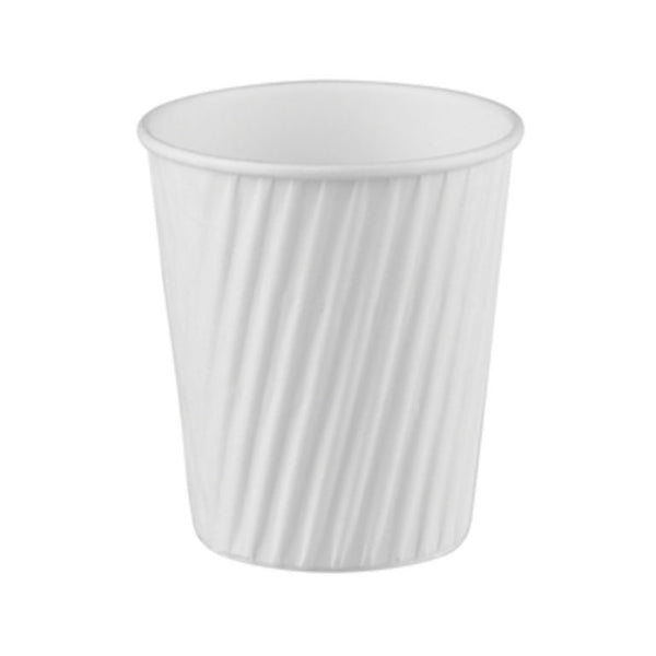 Ripple Wrap Cup – White 240ML/8oz